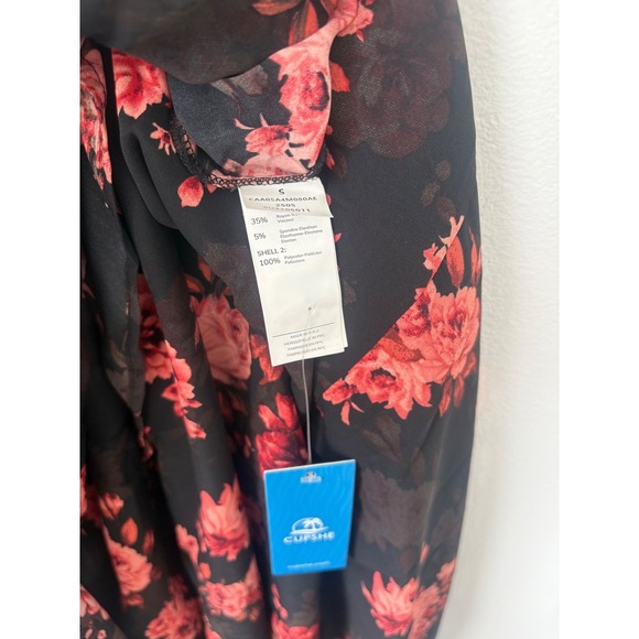 Cupshe Black Top with Floral Skirt Maxi Dress – Size Small – NWT - Picture 3 of 3